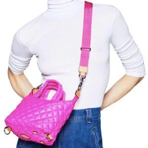 MZ Wallace Pink Quilted Shoulder Bag